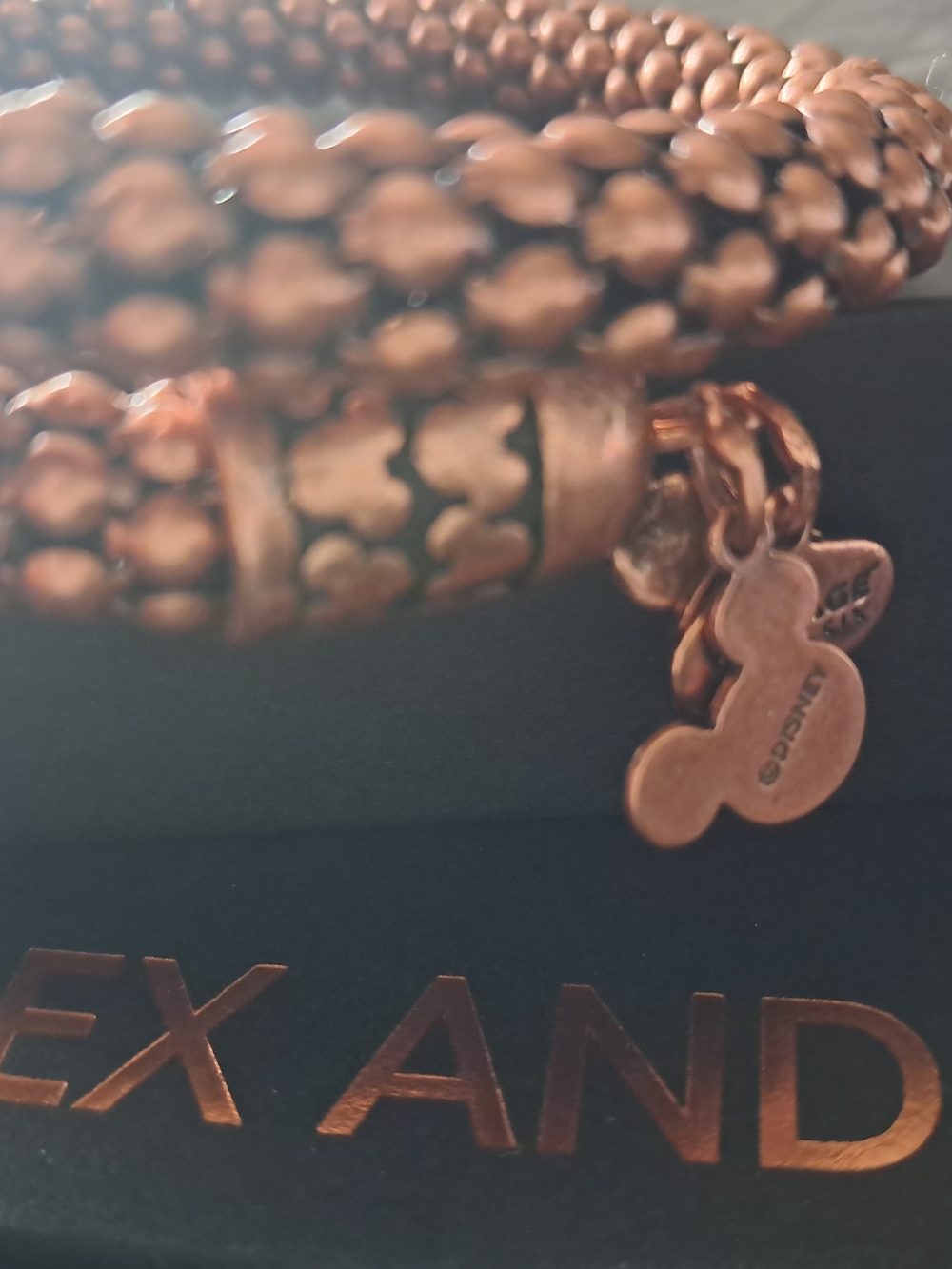 Alex and Ani Rose Gold Mickey Mouse Wrap Bracelet